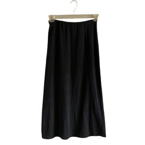Fresh Produce Small Black Stretch Knit Long Skirt Made In USA